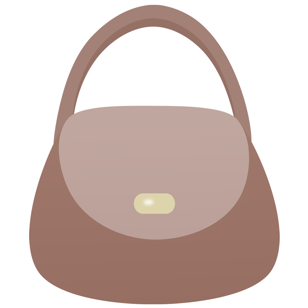 茶色のバッグ